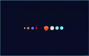 Minimalist Solar System Wallpaper Wallpaper