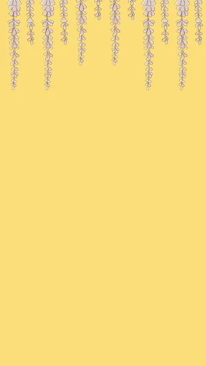Minimalist Spring Wisteria Yellow Backdrop Wallpaper