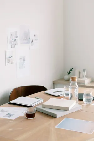 Minimalist Study Setup.jpg Wallpaper