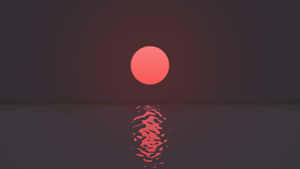 Minimalist Sunset: A Tranquil Escape Wallpaper