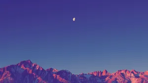 Minimalist Sunset: Embracing The Beauty Of Simplicity Wallpaper