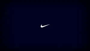 Minimalist Swoosh Logo Wallpaper