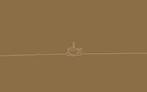 Minimalist Tea Cup Design Wallpaper