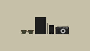 Minimalist Tech Setup Wallpaper