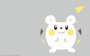 Minimalist Togedemaru Artwork Wallpaper