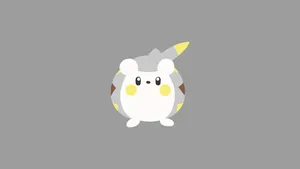 Minimalist Togedemaru Desktop Wallpaper