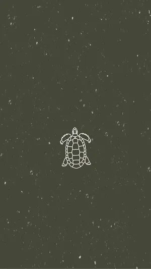 Minimalist_ Turtle_ Sketch_on_ Dark_ Background.jpg Wallpaper