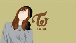 Minimalist Twice Kpop Art Wallpaper