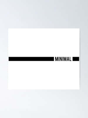 Minimalist Typography Design In Black And White Wallpaper