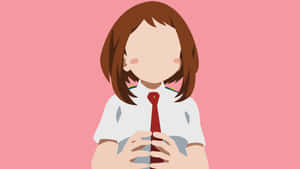 Minimalist Uraraka Aesthetic Wallpaper