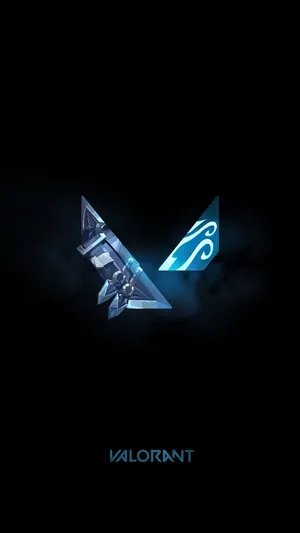 Minimalist Valorant Logo Iphone Wallpaper