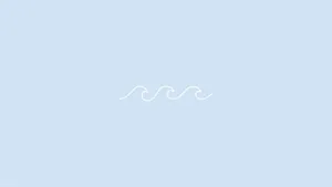 Minimalist Wavy Line Art Wallpaper