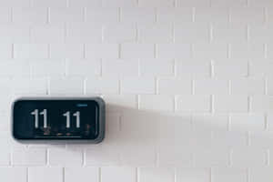 Minimalist White Wall Clock1111.jpg Wallpaper