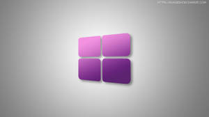 Minimalist Windows 10 Hd Purple Logo Wallpaper