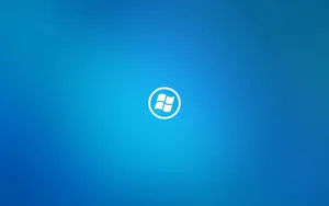 Minimalist Windows Lock Screen Logo Wallpaper