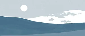 Minimalist_ Winter_ Landscape Wallpaper