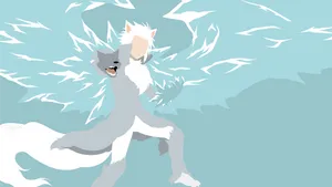 Minimalist Wolfman Hitsugaya Bleach 4k Ultra Hd Wallpaper