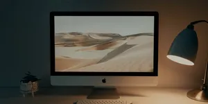 Minimalist Work Imac Wallpaper