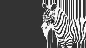 Minimalist Zebra Art Wallpaper