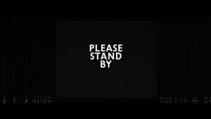Minimalistic Please Stand By Typography Wallpaper Wallpaper
