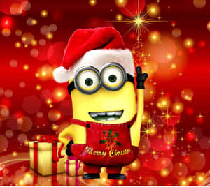 Minion Christmas Celebration.jpg Wallpaper