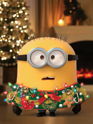 Minion Christmas Celebration.jpg Wallpaper