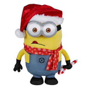 Minion Christmas Costume Plush Toy Wallpaper