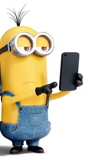 Minion Phone Pointing Wallpaper