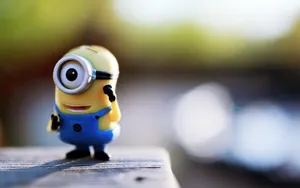 Minion Toy Figure Outdoors Wallpaper