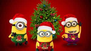 Minions Christmas Celebration.jpg Wallpaper