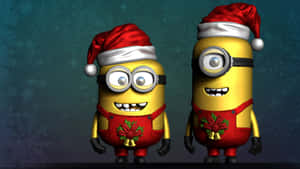 Minionsin Christmas Spirit Wallpaper