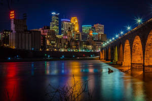 Minnesota Stone Arch Bridge Wallpaper