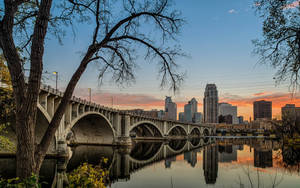 Minnesota Third Avenue Bridge Wallpaper