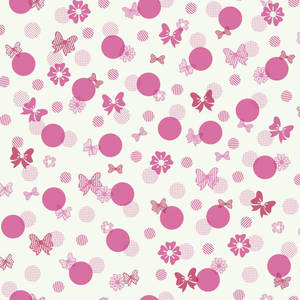 Minnie Mouse Bows And Dots Wallpaper