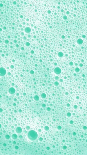 Mint Bubble Texture Wallpaper