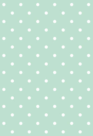 Mint Green Polka Dots Wallpaper