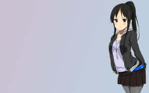 Mio Akiyama Rocking A Performance Wallpaper