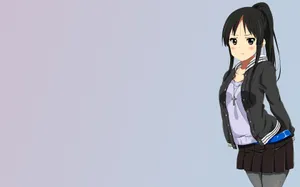 Mio Akiyama Rocking A Performance Wallpaper