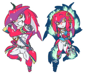 Mipha, The Graceful Zora Champion From The Legend Of Zelda Wallpaper
