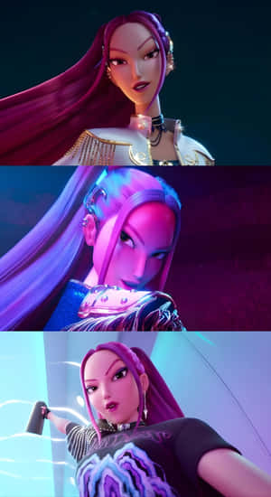 Mira Kpop Demon Hunters Characters Wallpaper