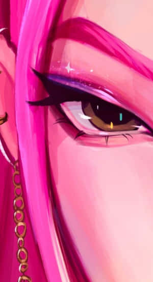 Mira Kpop Demon Hunters Eye Art Wallpaper