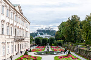 Mirabell Gardens Salzburg Austria Wallpaper