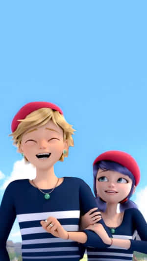 Miraculous Friends Laughing Together Wallpaper