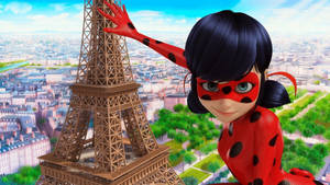 Miraculous Ladybug In Paris Wallpaper