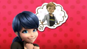Miraculous Ladybug Marinette Thinking Of Adrien Wallpaper