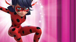 Miraculous Ladybug Pink Wallpaper