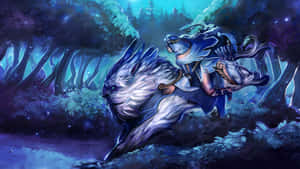 Mirana The Moon Priestess In Action Wallpaper