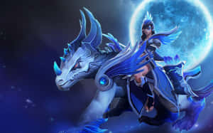Mirana The Princess Of The Moon In An Enchanting Forest Scene. Wallpaper