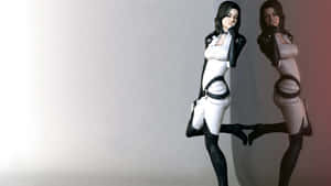 Miranda Lawson - A Powerful Biotic And Cerberus Officer In The Mass Effect Universe Wallpaper