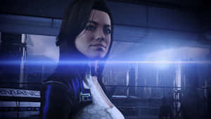 Miranda Lawson In Action Wallpaper